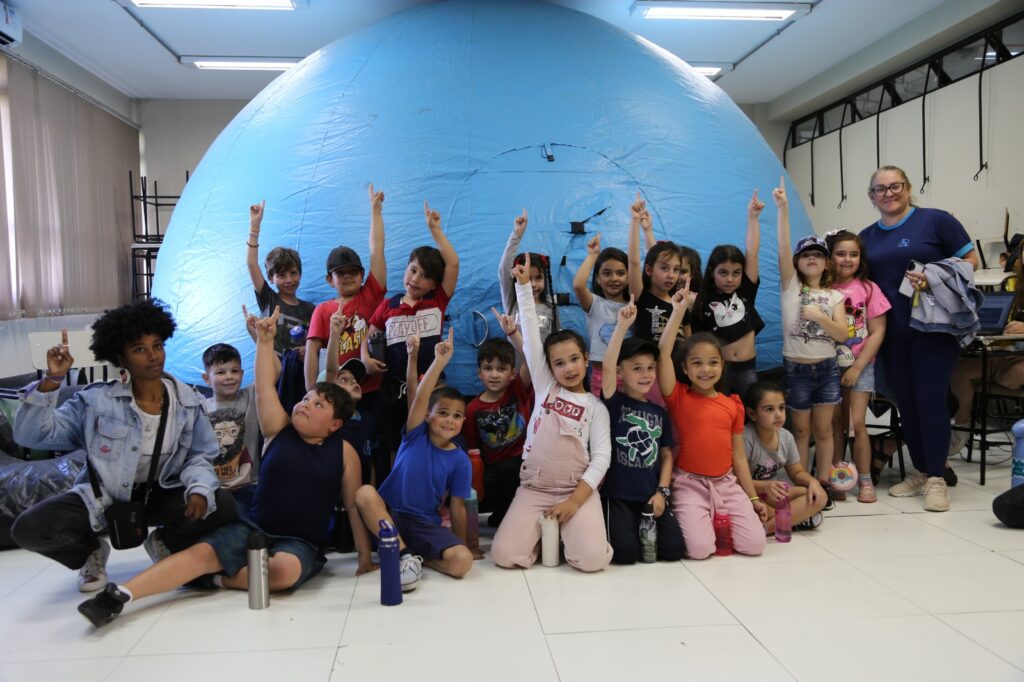 Escolas de Caçapava do Sul visitam Planetário Móvel da Unipampa - Foto: Andriel Martinez
